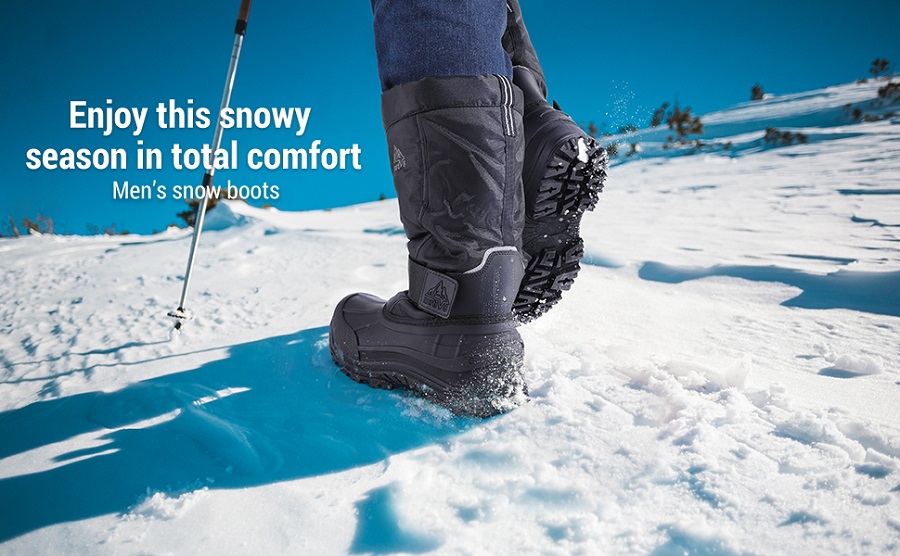 Men's Snow Boots  Warm Winter Boots-Nortiv8