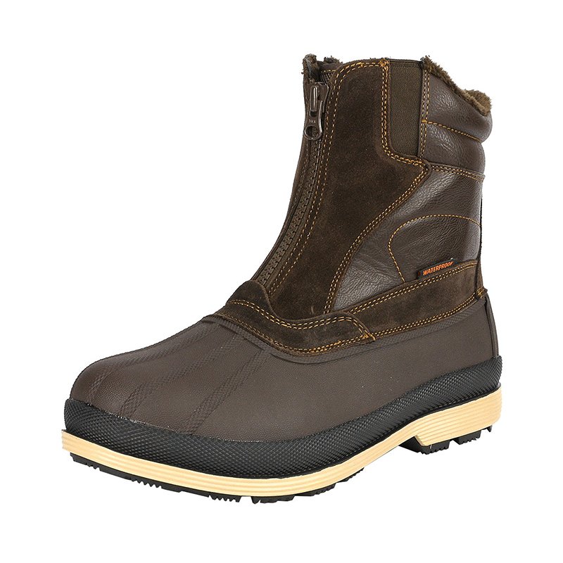 Men's Slip-On Waterproof Snow Boots-Nortiv 8