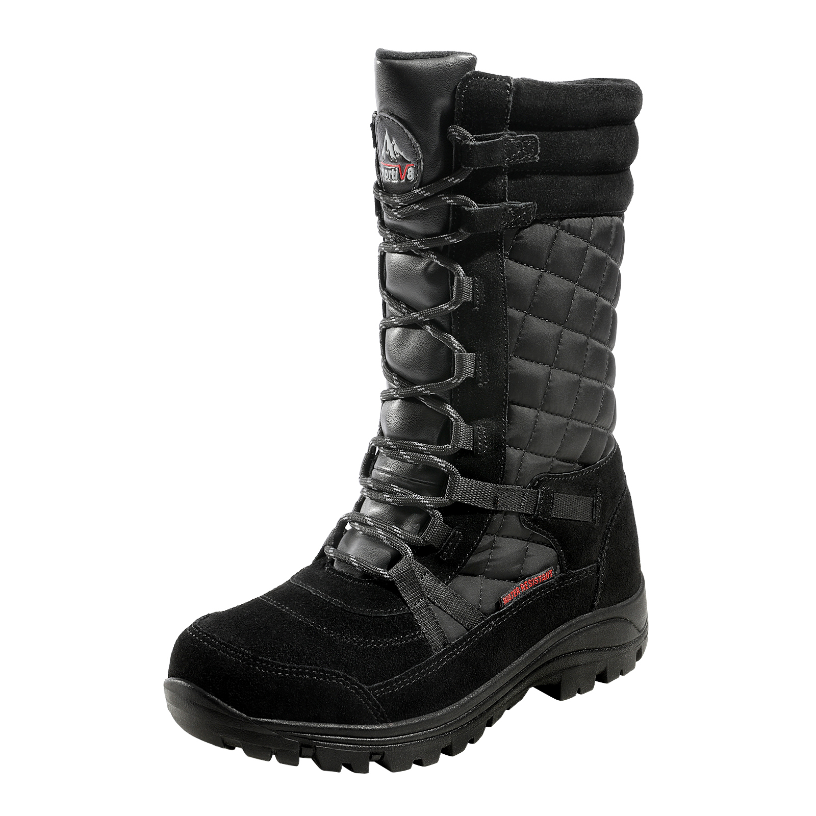 Women's Mid Calf Snow Boots Lace Up BootsNortiv8