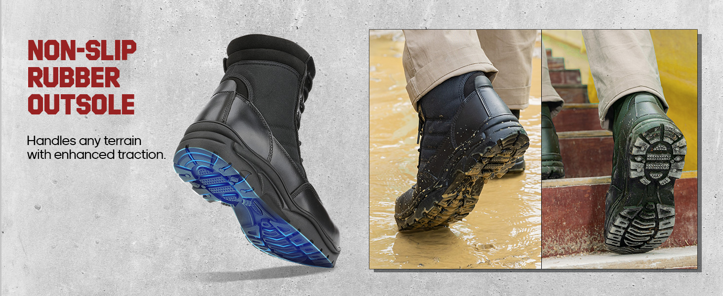 Men's Wide Width Steel Toe Work BootsNortiv 8