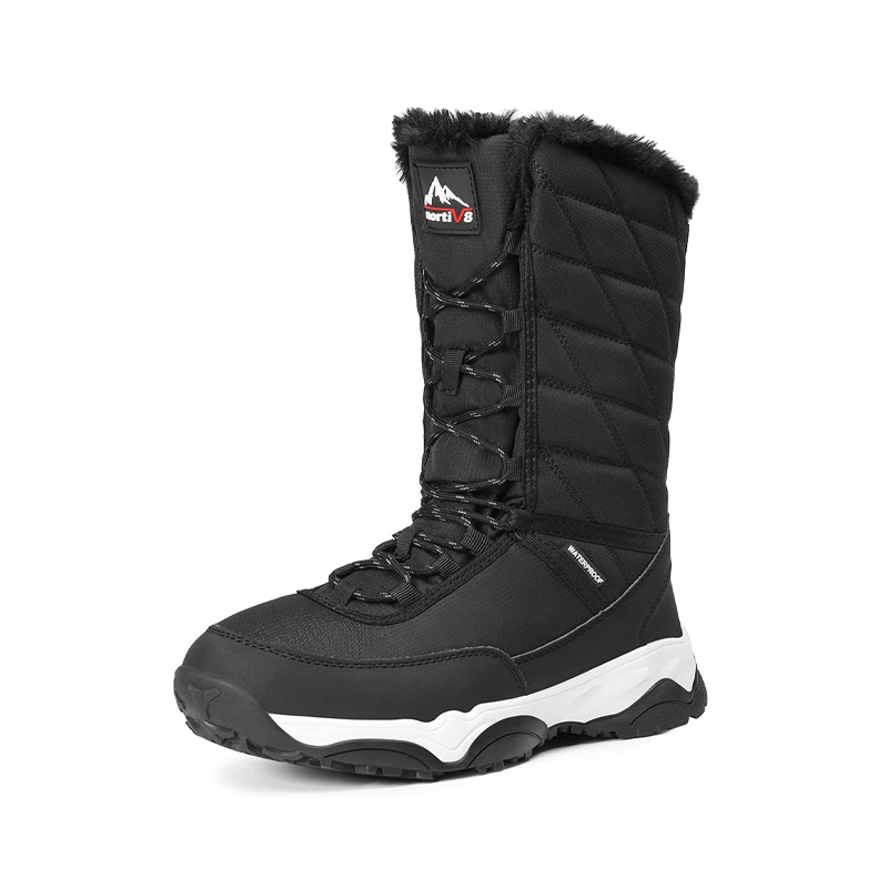 Women's Waterproof Snow Boots Mid Calf Winter BootsNortiv8