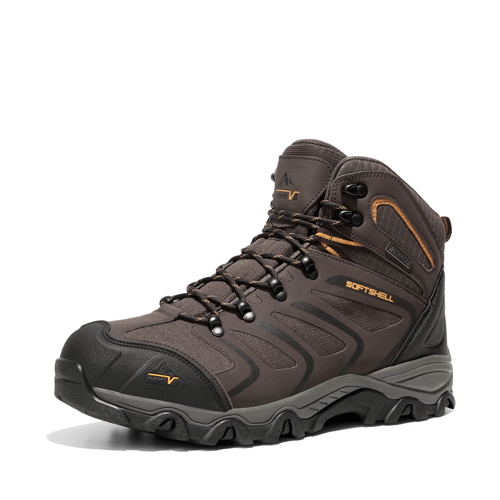 Men's Armadillo Ankle High Waterproof Hiking Boots-Nortiv 8